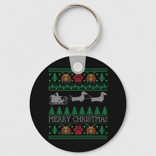 Chaveiro Cão-De-Lixeira De Natal (Frente)