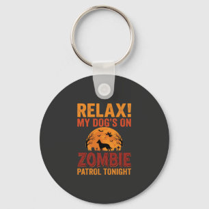 Chaveiro Cão de Patrulha Zumbi Halloween
