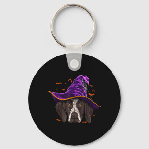 Chaveiro Cão de Ponteiro Alemão de Cabelo Curto Bruxa Funny