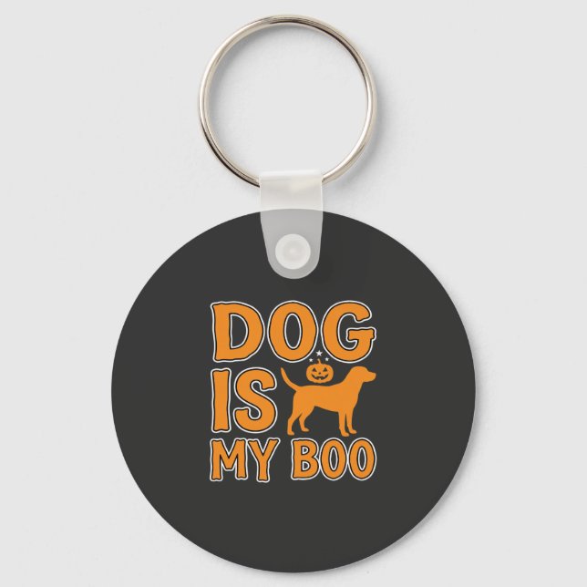 Chaveiro Cão é o Meu Boo Halloween Cão (Frente)