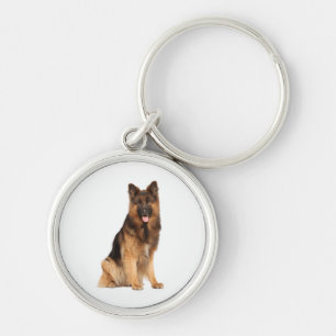 Chaveiro cão german shepherd, design de plástico,