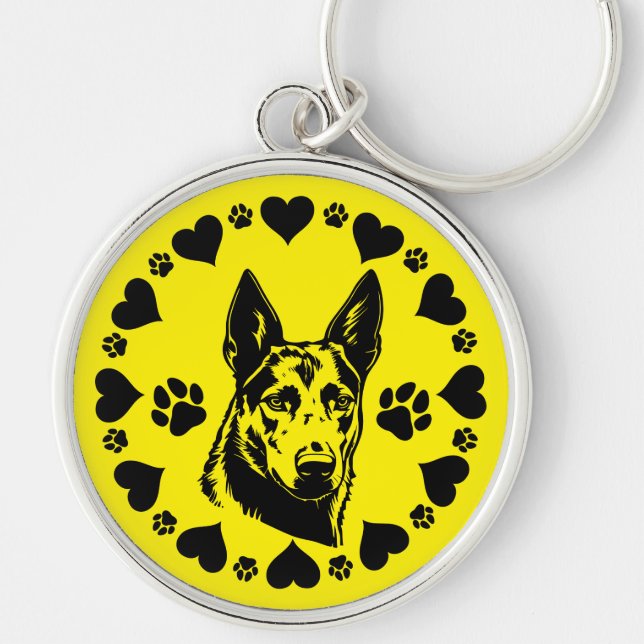 Chaveiro Cão Kelpie australiano (Frente)