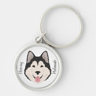 Chaveiro Cão Malamute do Alasca