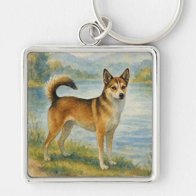 Chaveiro Cão Norueguês Lundehund (Frente)