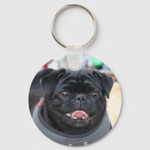 Chaveiro Cão preto do Pug
