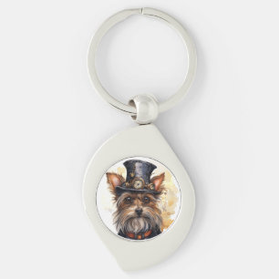 Chaveiro Cão Yorkshire Terrier Steampunk