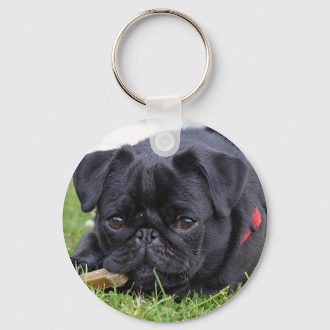 Chaveiro cãozinho preto (Frente)