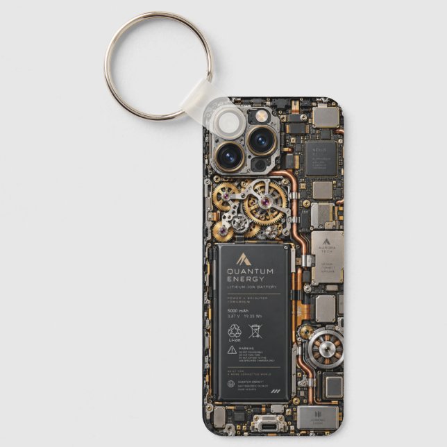 Chaveiro Capa de telefone com placa de circuito de tecnolog (Frente)