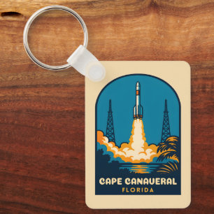 Chaveiro Capa de Viagem Retro Vintage Cabo Canaveral Flórid