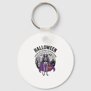 Chaveiro Capa engraçada de Halloween de esqueleto citação d