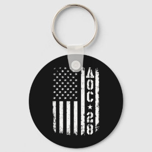 Chaveiro Capa Longa De Bandeira Aoc 2028 Us