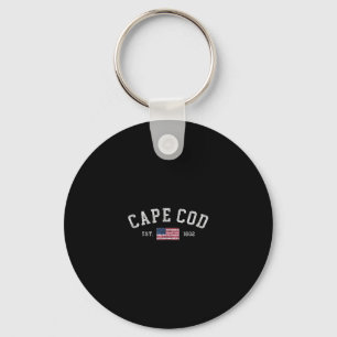 Chaveiro Cape Cod Machusetts Bandeira dos EUA Est 1602 Souv