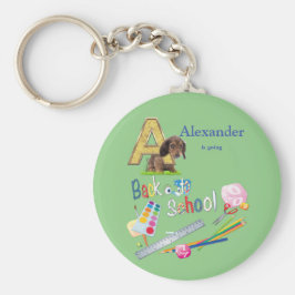 Chaveiro Capitais de Alfabeto de Volta à escola