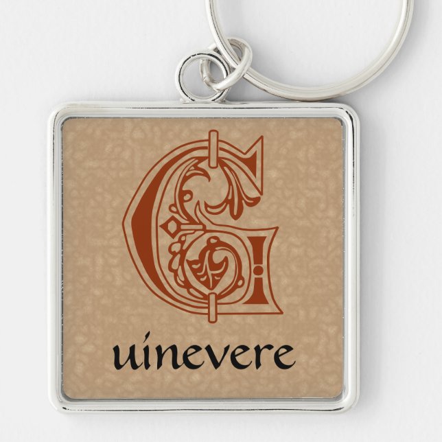 Chaveiro Capital Decorativo Botânico Medieval G (Frente)