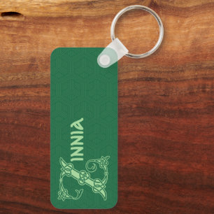 Chaveiro Capital Decorativo do Nó Celular Retangular Z