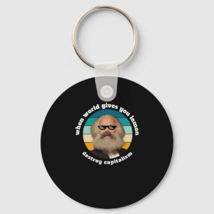 Chaveiro Capitalismo engraçado Karl Marx Sticker