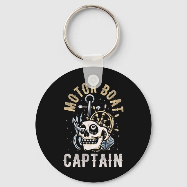 Chaveiro Capitão de Barco Motor Funny Pontoon Motor Boa (Frente)
