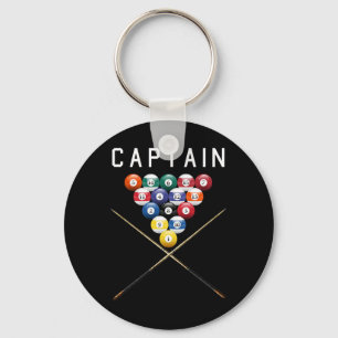 Chaveiro Capitão Piscina Billiard T Shirt Men Mulheres Gi