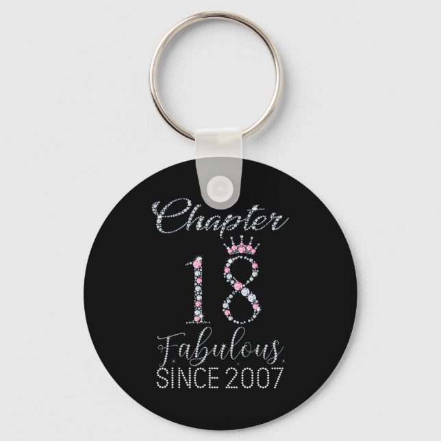 Chaveiro Capítulo 18 Fabuloso Desde 2007 Mulheres de 18 Ano (Frente)