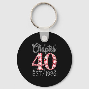 Chaveiro Capítulo 40 Est 1986 Feliz Aniversário de 40 Anos 