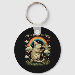 Chaveiro Capivara de Patinete Divertida Para Causar Confusã