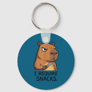 Chaveiro Capivara Engraçada Eu Exijo Lanches Homens Mulhere