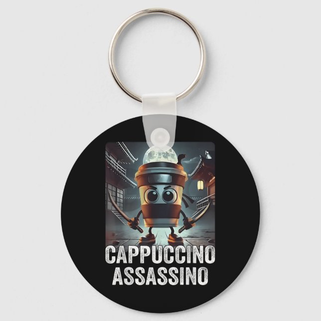 Chaveiro Cappuccino Ino, Memória Do Brainrot Italiano, Espr (Frente)