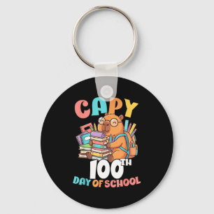 Chaveiro Capy 100º dia de escola capivara 100 dias de