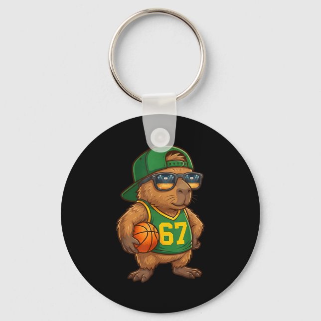 Chaveiro Capybara Basketball 67 Gen Alpha Slang Srts Men Bo (Frente)
