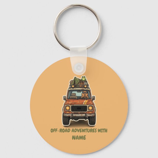 Chaveiro Capybara de Camping Radical Legal Personalizado  (Frente)