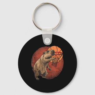 Chaveiro Capybara Drawi, basquetebol Trabalho de arte