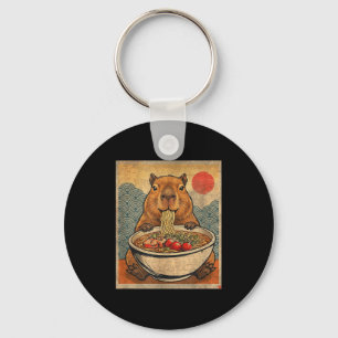 Chaveiro Capybara Ramen Japonês Gráfico Divertido Kawaii An