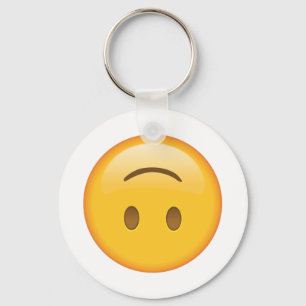 Chaveiro Cara de cabeça para baixo - Emoji