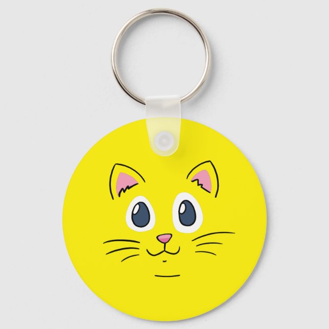 Chaveiro Cara de Gatinho Fofinho (Frente)