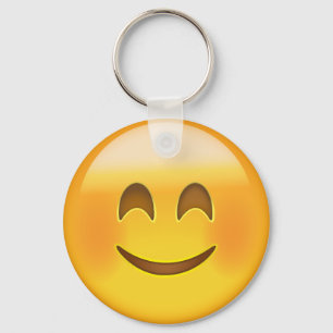 Chaveiro Cara de sorriso com olhos de sorriso Emoji