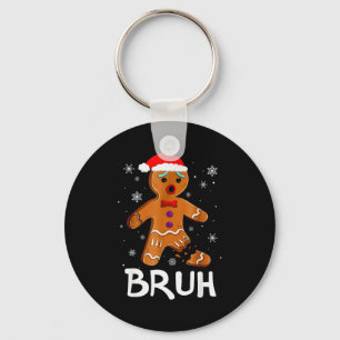 Chaveiro Cara Funny Natal Homem de Biscoito Adolescentes Ra