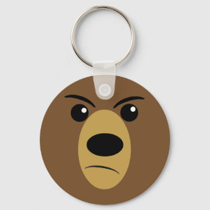 Chaveiro Cara mal-humorada do urso