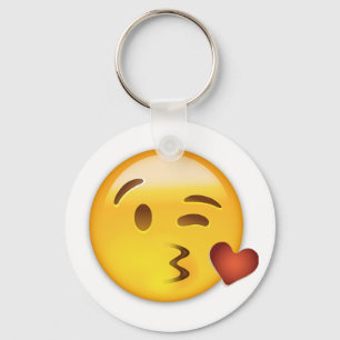 Chaveiro Cara que joga um beijo Emoji