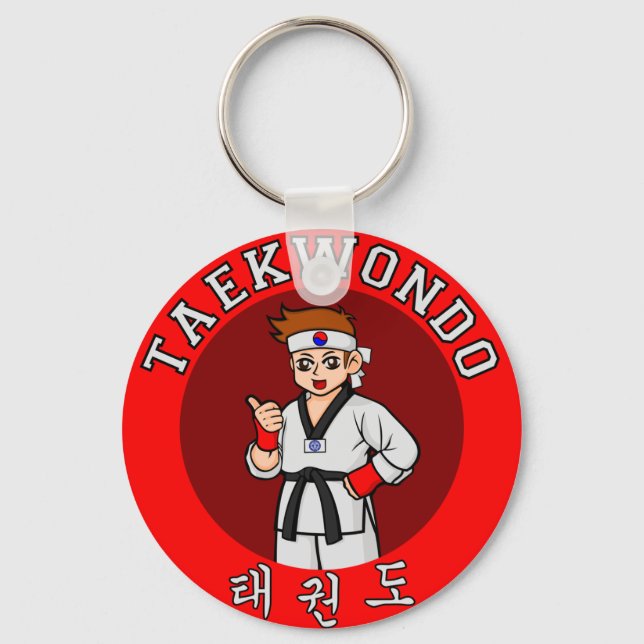 Chaveiro cara taekwondo crachá 1 (Frente)