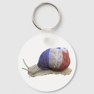 Chaveiro Caracol francês da bandeira
