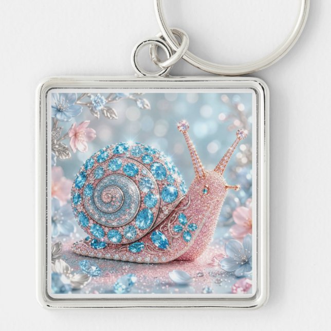 Chaveiro Caracol Joia Brilhante (Frente)
