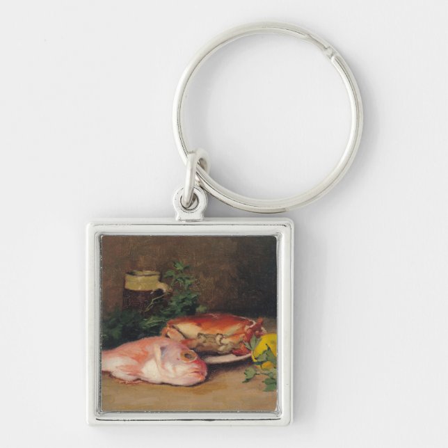 Chaveiro Caranguejo e salmonete vermelho (Frente)