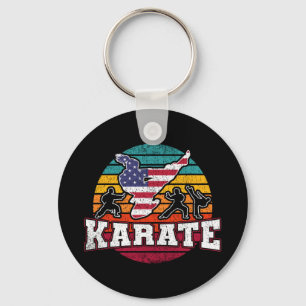 Chaveiro Caratê feminino - Girls Martial Arts USA Flag