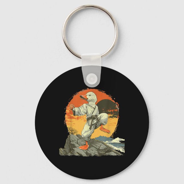 Chaveiro Caratê Pato Kickboxing Jiu-Jitsu Sunset MMA (Frente)