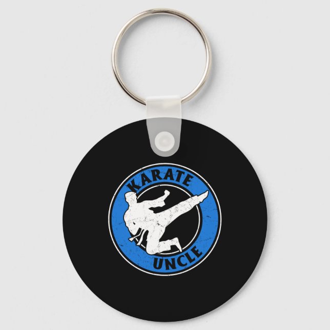 Chaveiro Carate Tio Karate Lutando Tio Karate Fighter (Frente)