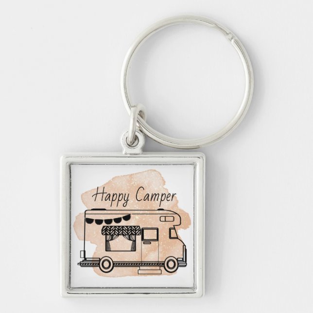 Chaveiro Caravana-caravana boho terracotta (Frente)