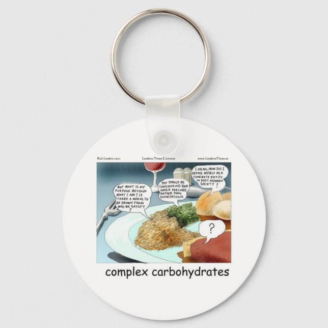 Chaveiro Carboidratos Muito Complexos Presentes e Camisetas (Frente)