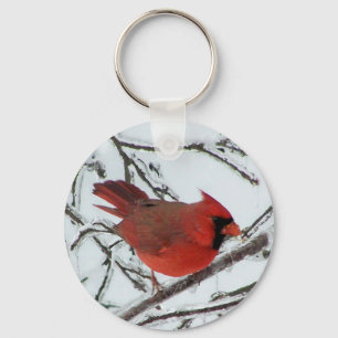 Chaveiro Cardinal de inverno