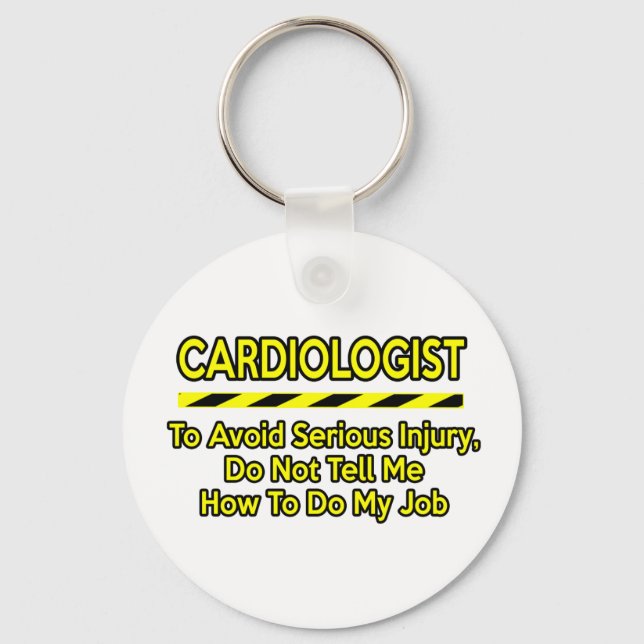 Chaveiro Cardiologista engraçado. Não me diga (Frente)
