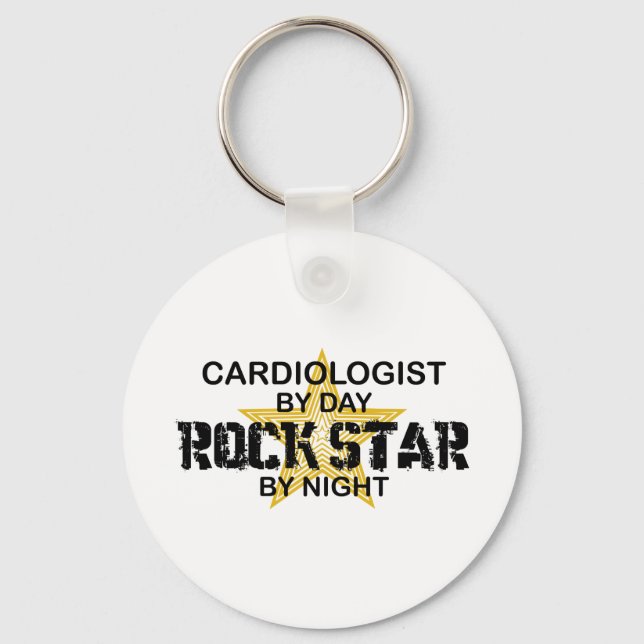 Chaveiro Cardiologista Rock Star por Noite (Frente)